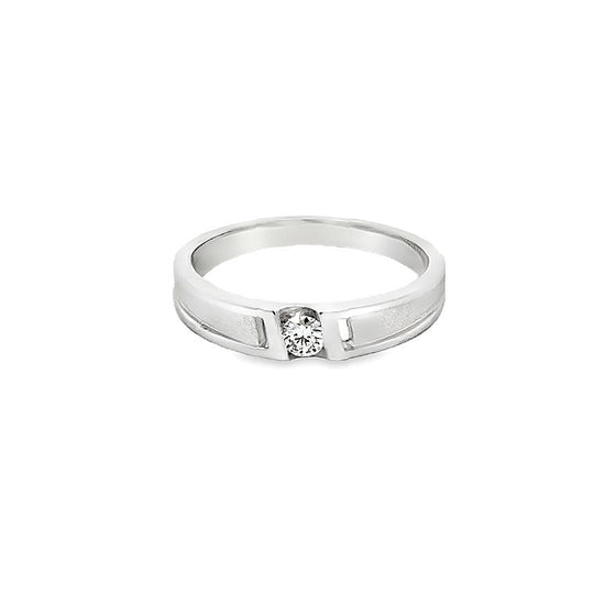 18K WHITE GOLD DIAMOND RING - P001741