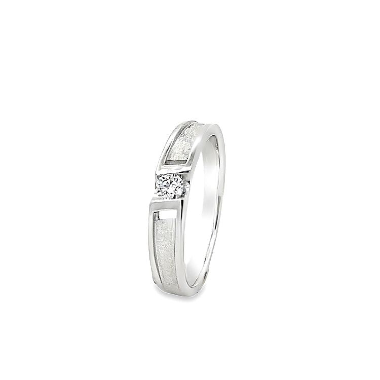 18K WHITE GOLD DIAMOND RING - P001741