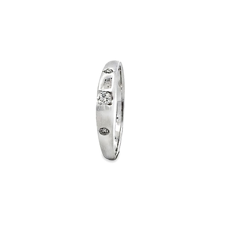 18K WHITE GOLD DIAMOND RING - P002023