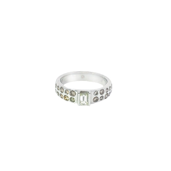 WHITE GOLD BRILLIANT RING ( 18K ) - P001650