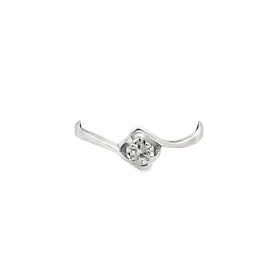 18K WHITE GOLD DIAMOND RING - P001191