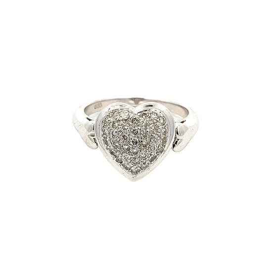Load image into Gallery viewer, WHITE GOLD DIAMOND RING ( 20K ) - P001066
