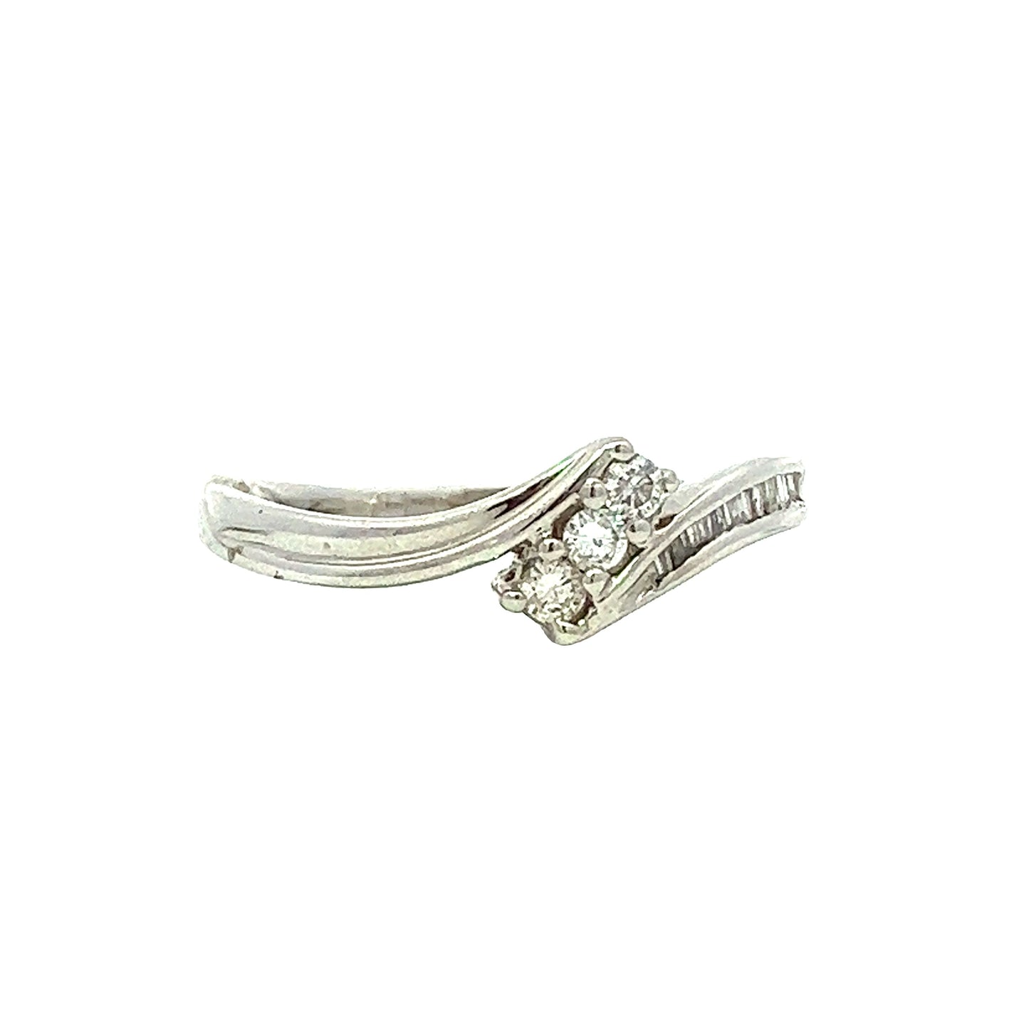 Load image into Gallery viewer, WHITE GOLD DIAMOND RING ( 18K ) ( 1.87g ) - P001682
