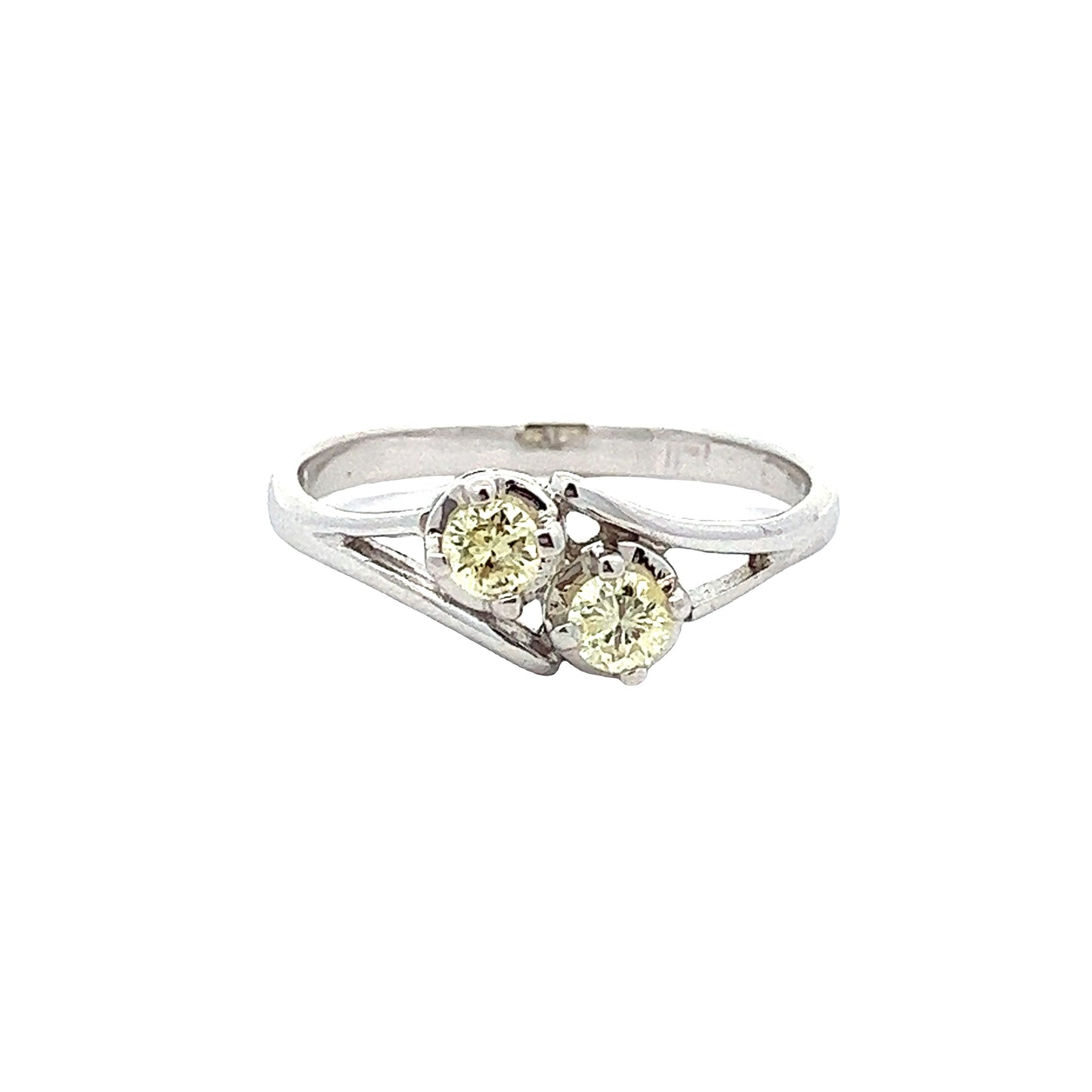 Load image into Gallery viewer, WHITE GOLD DIAMOND RING ( 18K ) - P001090
