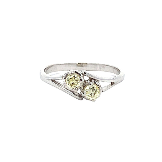 Load image into Gallery viewer, WHITE GOLD DIAMOND RING ( 18K ) - P001090
