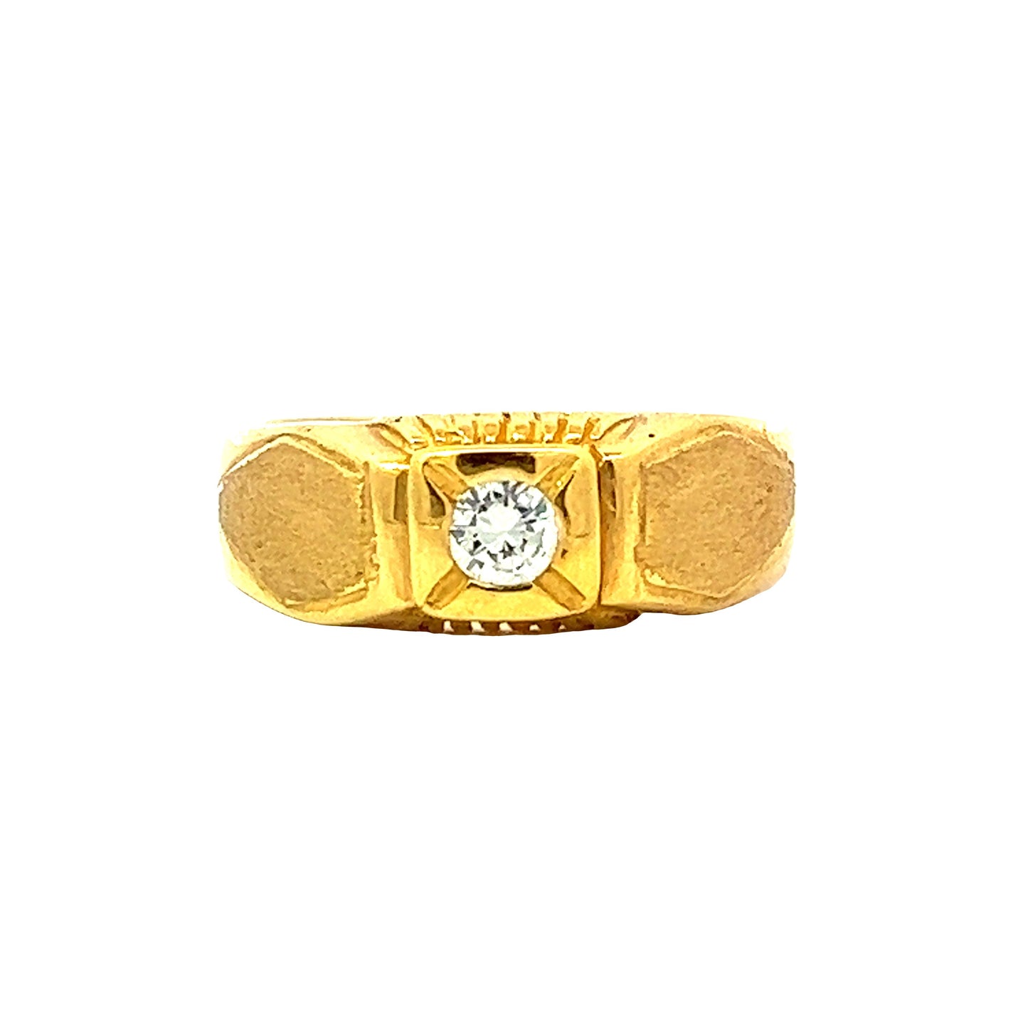GOLD DIAMOND RING ( 20K ) - P001256