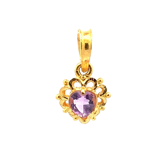 GOLD STONE PENDANT ( 20K ) ( 1.54g ) - P000724 Chain sold separately