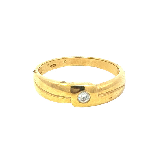 GOLD DIAMOND RING ( 18K ) ( 3.43g ) - P000458