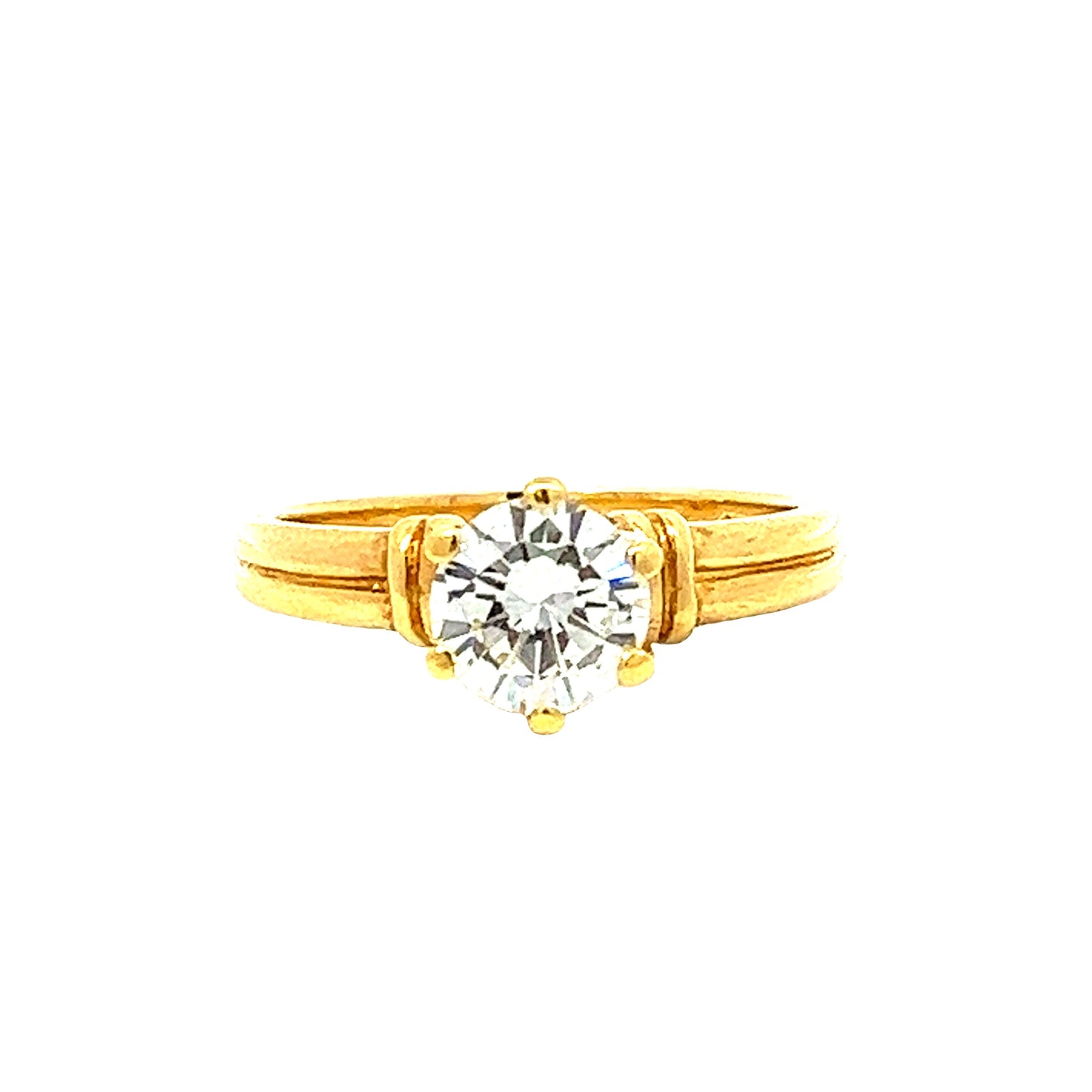 GOLD DIAMOND RING ( 18K ) - P000245