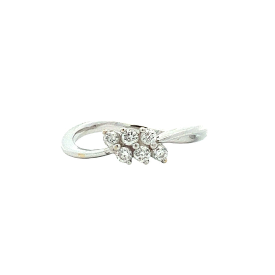 Load image into Gallery viewer, WHITE GOLD DIAMOND RING ( 18K ) - P000117
