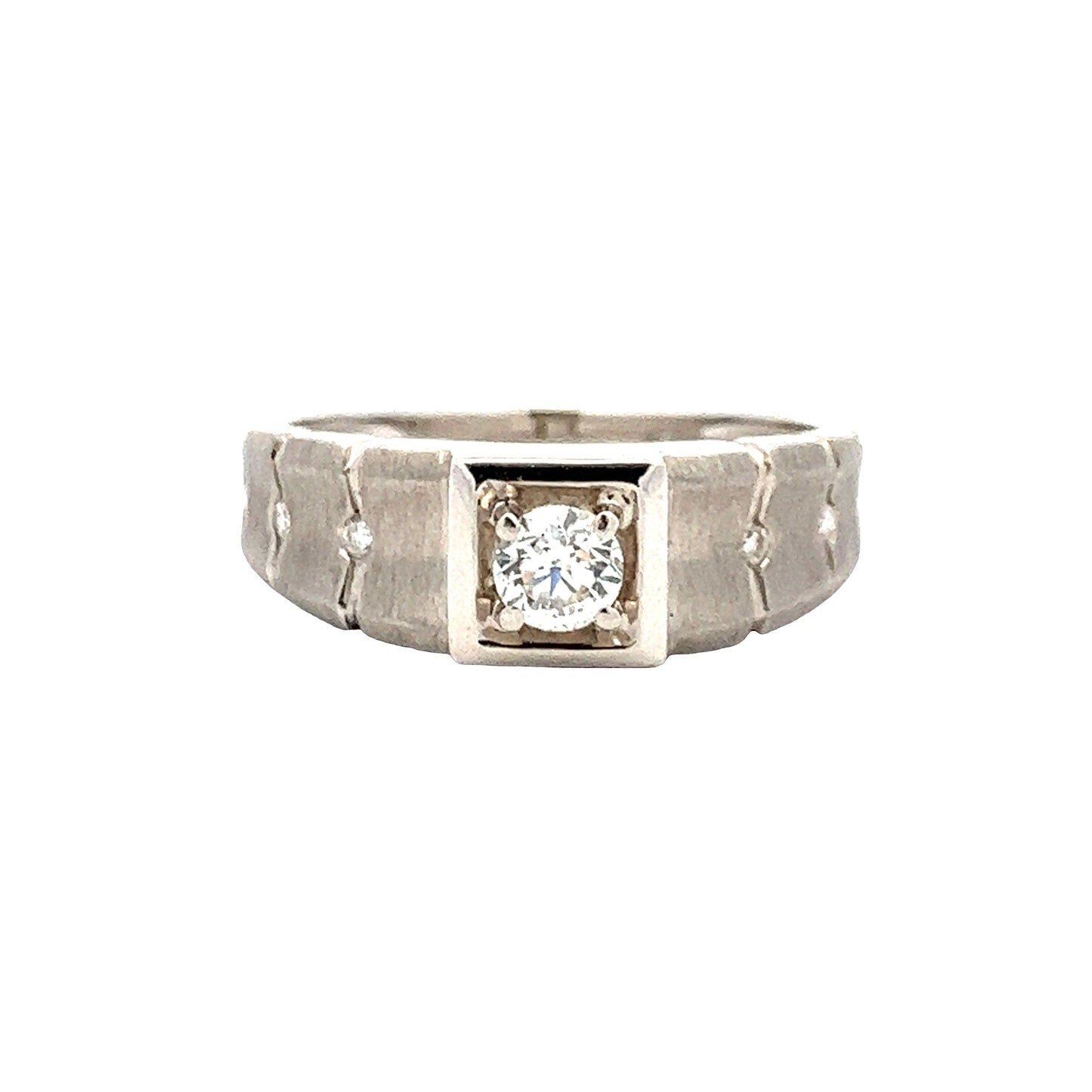 Load image into Gallery viewer, WHITE GOLD DIAMOND RING ( 18K ) - P000462
