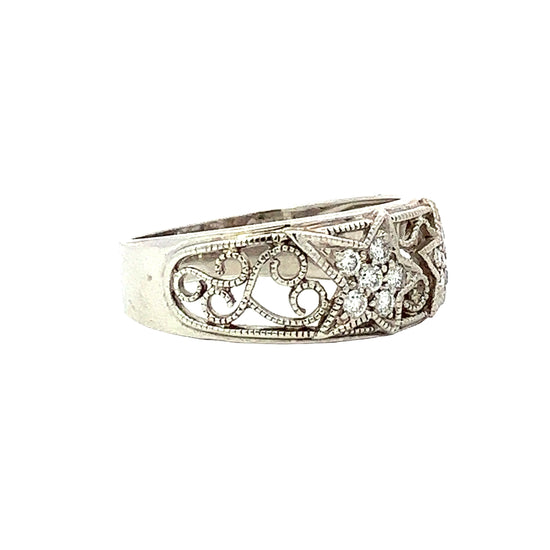 Load image into Gallery viewer, 18K WHITE GOLD DIAMOND RING - P000414
