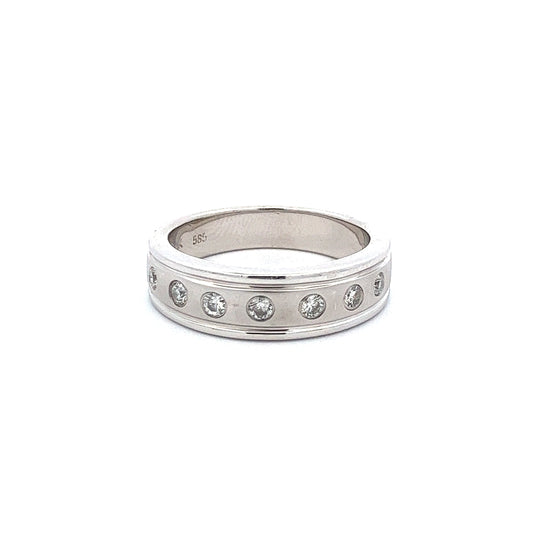 Load image into Gallery viewer, WHITE GOLD DIAMOND RING ( 14K ) - P000278
