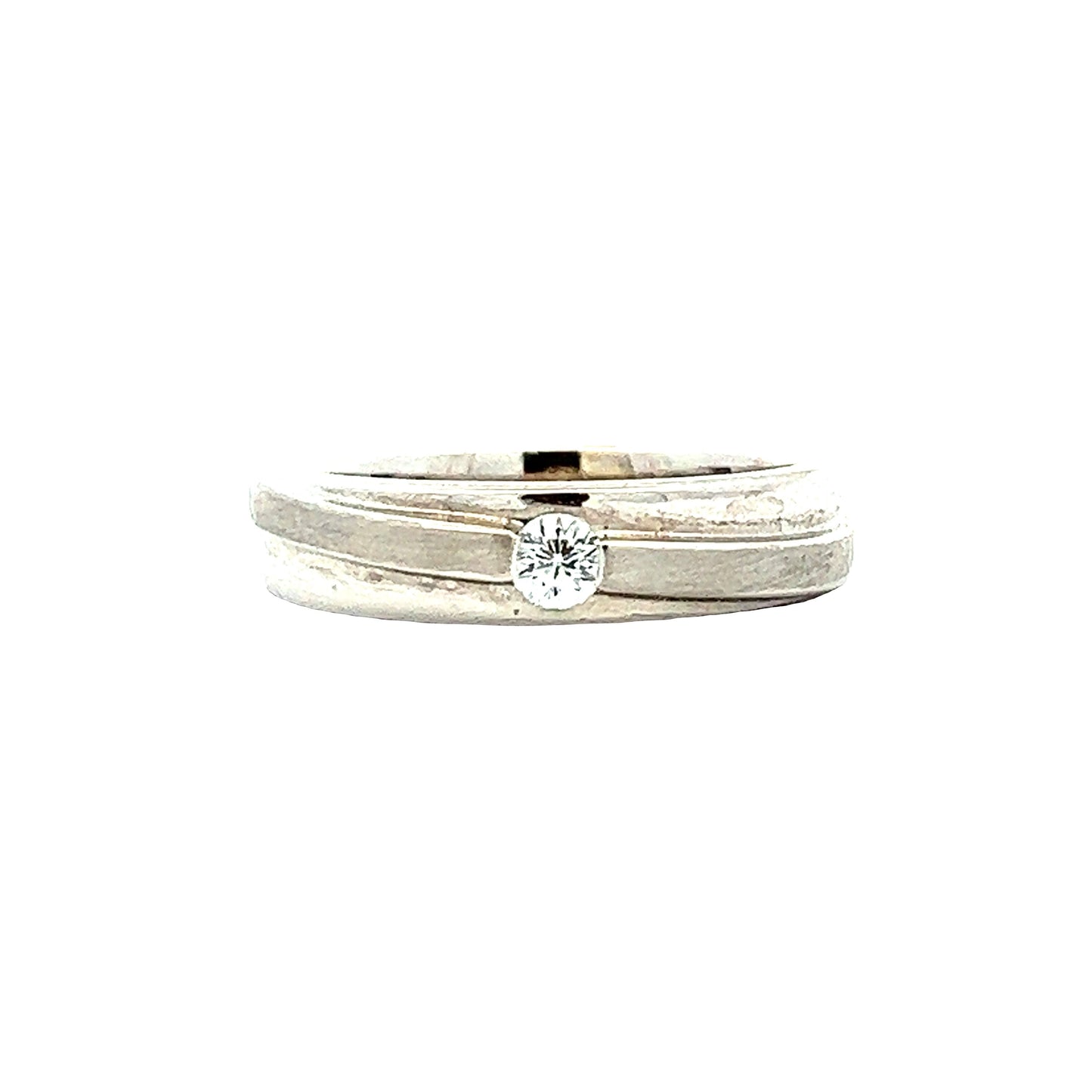 Load image into Gallery viewer, WHITE GOLD DIAMOND RING ( 18K ) - P000226
