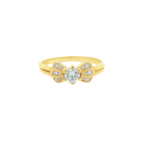 Load image into Gallery viewer, GOLD DIAMOND RING ( 18K ) - P000087
