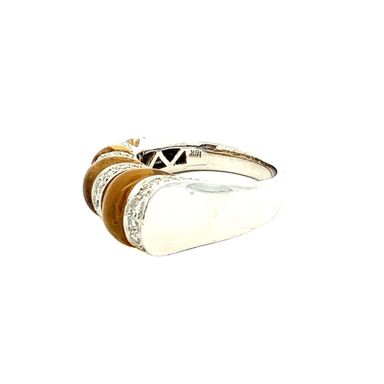 WHITE GOLD DIAMOND RING ( 18K ) - P000276
