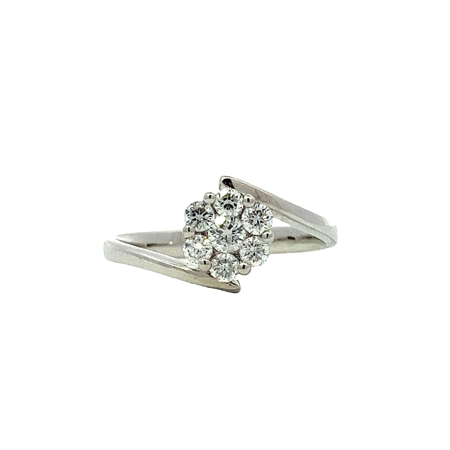 Load image into Gallery viewer, WHITE GOLD DIAMOND RING ( 18K ) - P000155
