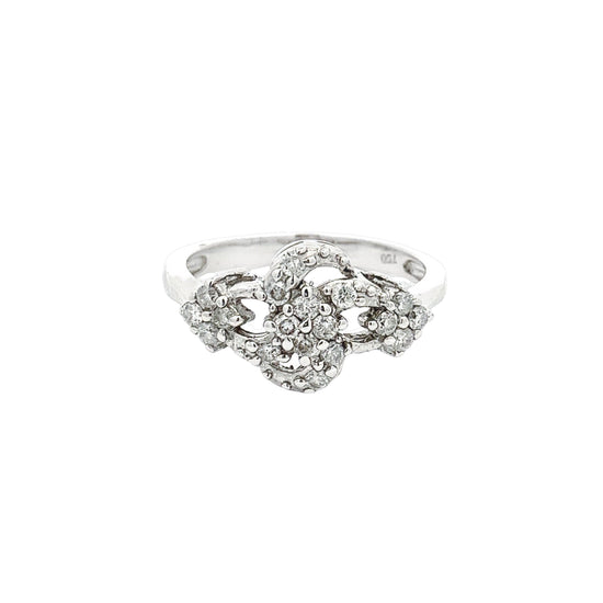Load image into Gallery viewer, WHITE GOLD DIAMOND RING ( 18K ) - P000411
