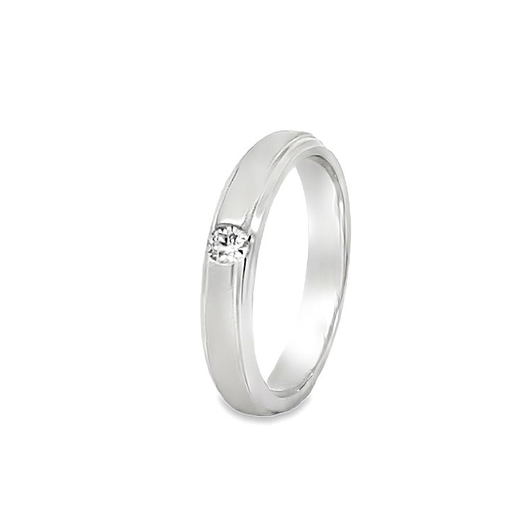 18K WHITE GOLD DIAMOND RING - P000201