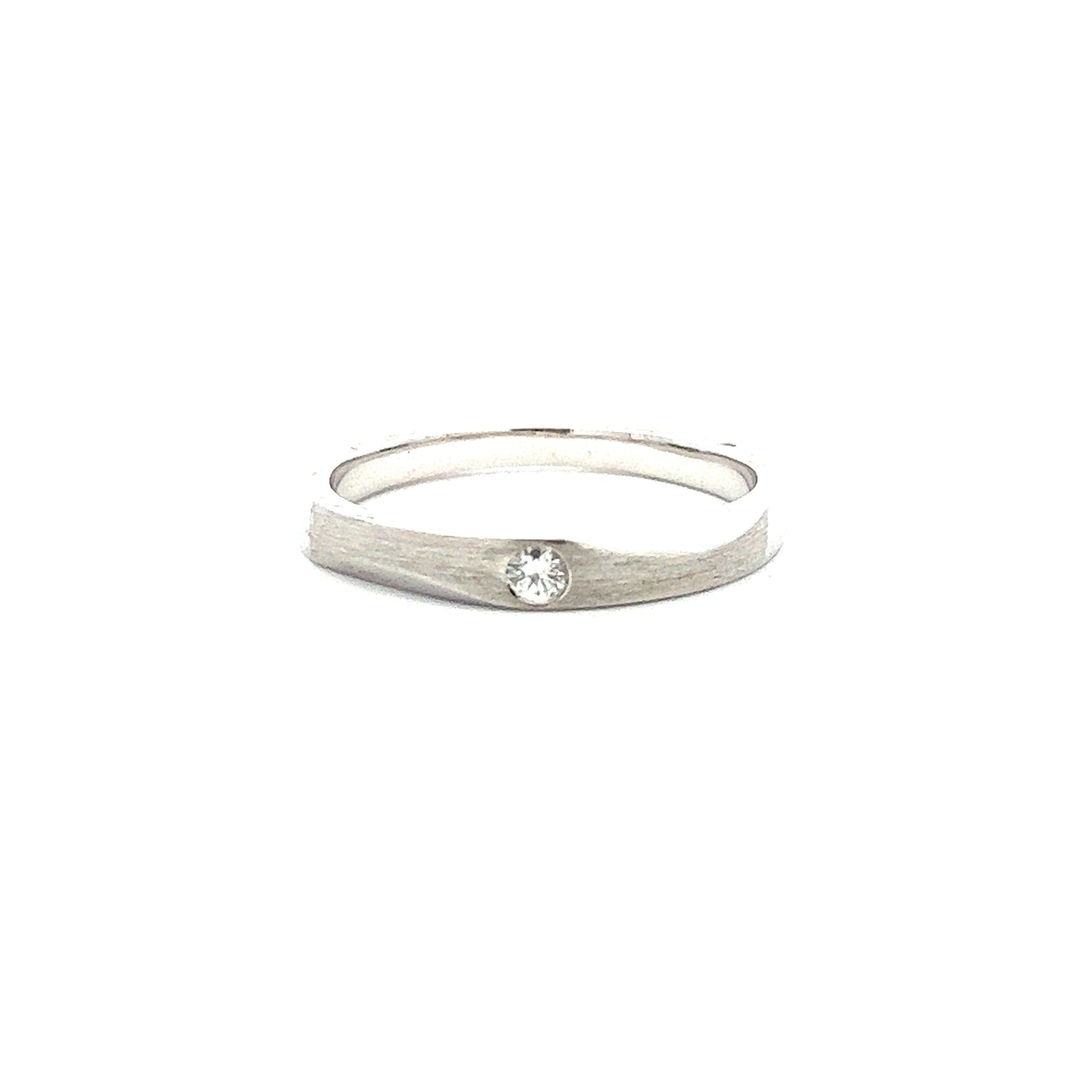 WHITE GOLD BRILLIANT RING ( 18K ) - P000123