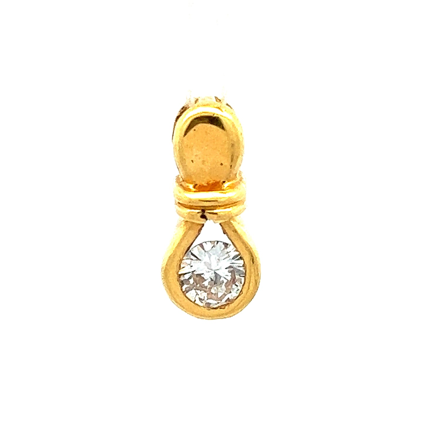 GOLD DIAMOND PENDANT ( 18K ) ( 0.9g ) - P000453 Chain sold separately