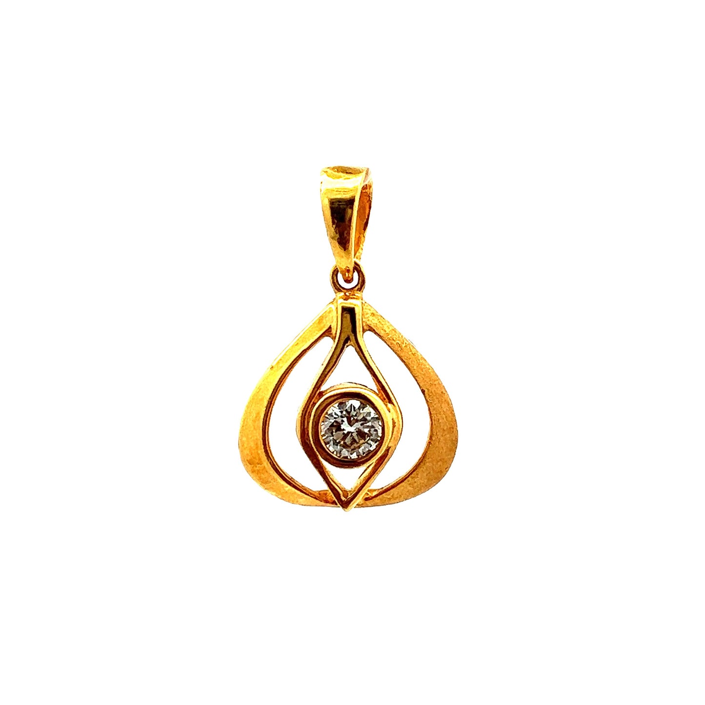 Load image into Gallery viewer, GOLD DIAMOND PENDANT ( 20K ) ( 1.2g ) - P000110 Chain sold separately
