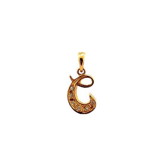 Load image into Gallery viewer, GOLD DIAMOND PENDANT ( 14K ) ( 0.59g ) - P000006 Chain sold separately
