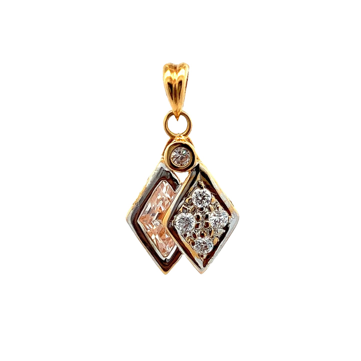 GOLD STONE PENDANT ( 18K ) ( 2.45g ) - P000037 Chain sold separately