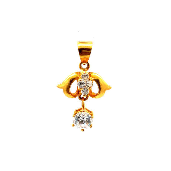 GOLD STONE PENDANT ( 22K ) ( 1.75g ) - P000163 Chain sold separately