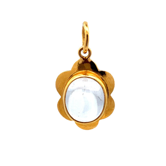 Load image into Gallery viewer, GOLD STONE PENDANT ( 22K ) ( 5.58g ) - P000352 Chain sold separately
