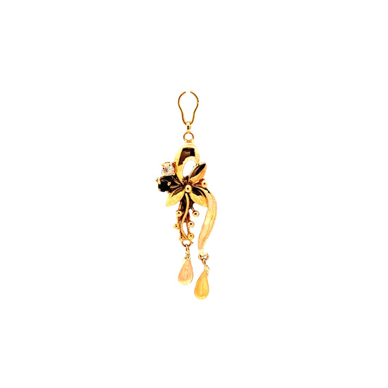 GOLD STONE PENDANT ( 18K ) ( 1.46g ) - P000200 Chain sold separately