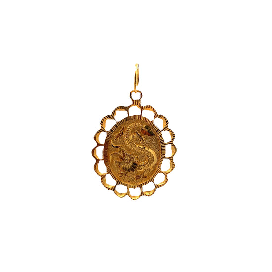 22K GOLD PENDANT - 0001906