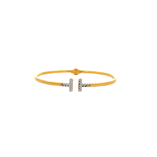 GOLD BANGLE ( 22K ) - 0017701