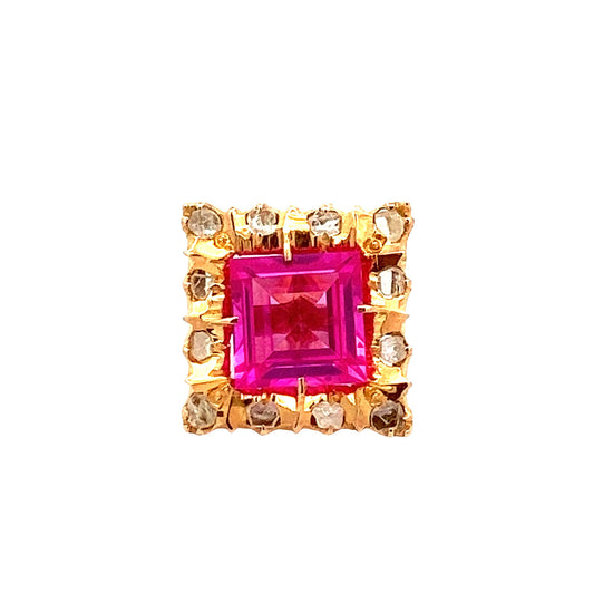 9K GOLD INTAN PENDANT - 0016802