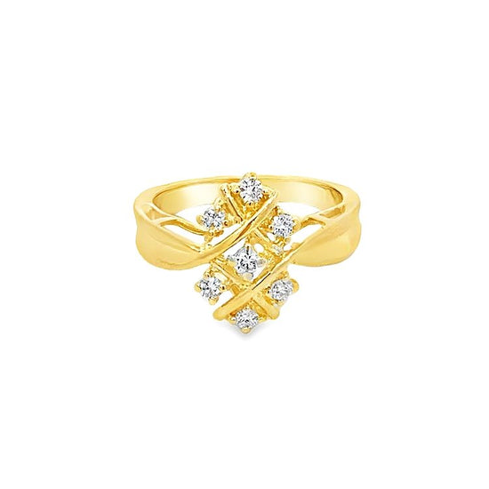 18K GOLD DIAMOND RING - 0016522