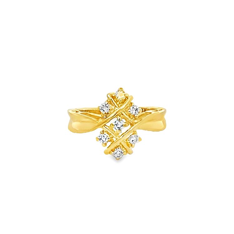 18K GOLD DIAMOND RING - 0016522