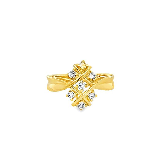 18K GOLD DIAMOND RING - 0016522