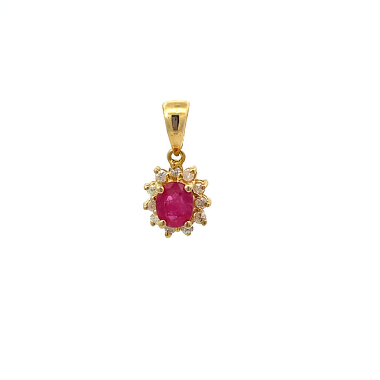 18K GOLD DIAMOND PENDANT - 0016520