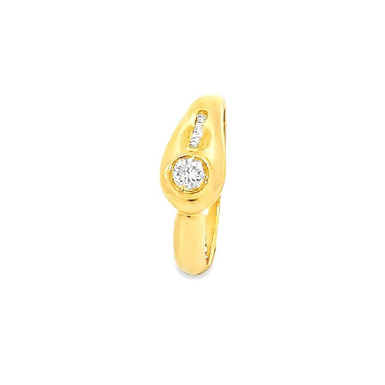 18K GOLD DIAMOND RING - 0016530