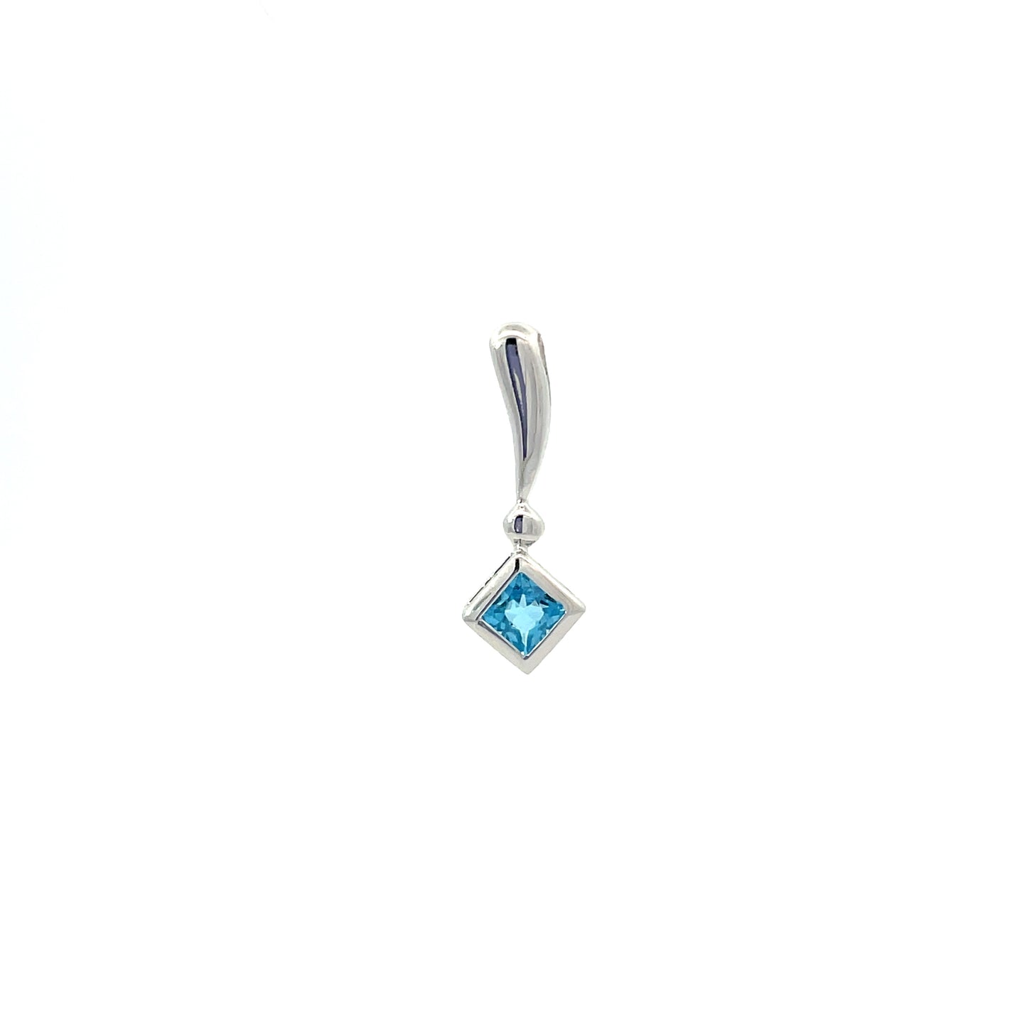 Load image into Gallery viewer, WHITE GOLD STONE PENDANT ( 18K ) - 0016546
