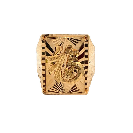 22K GOLD RING - 0019724