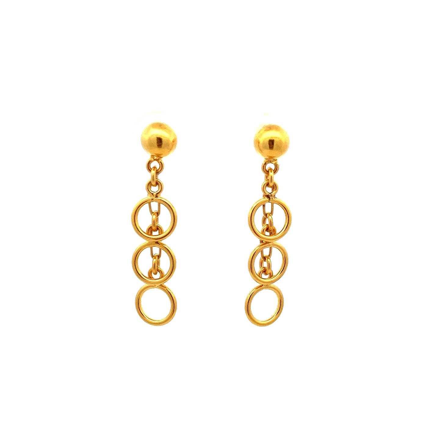 22K GOLD EARRINGS - 0019558