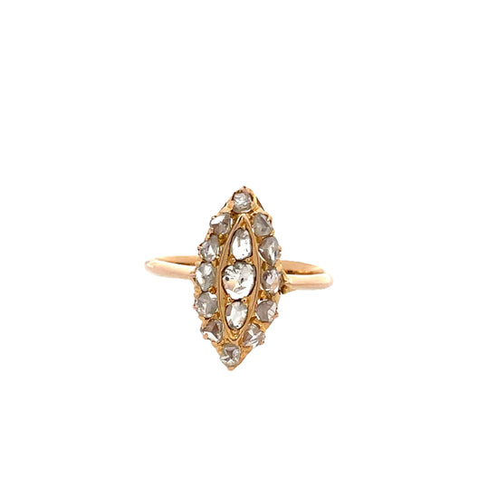 9K GOLD INTAN RING - 0019758