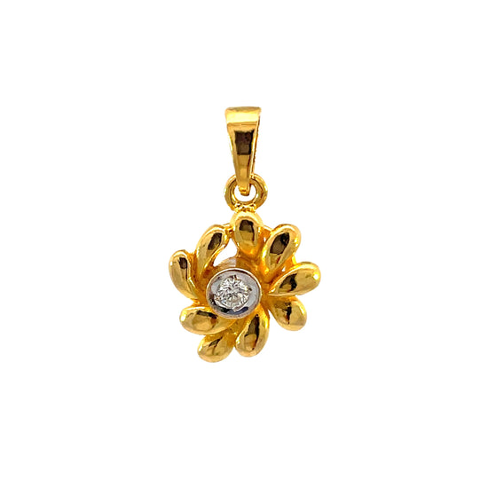 20K GOLD DIAMOND PENDANT - 0020283