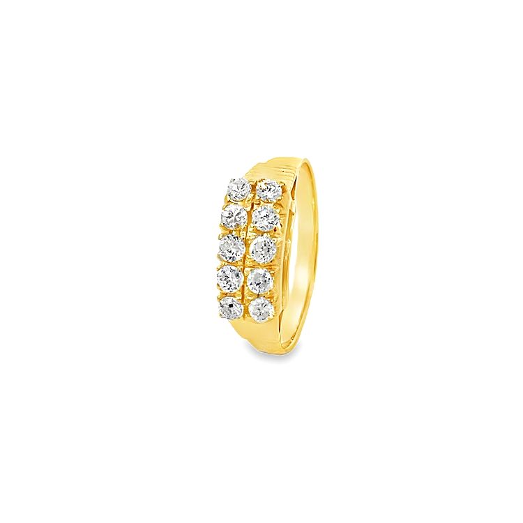 18K GOLD DIAMOND RING - 0020298