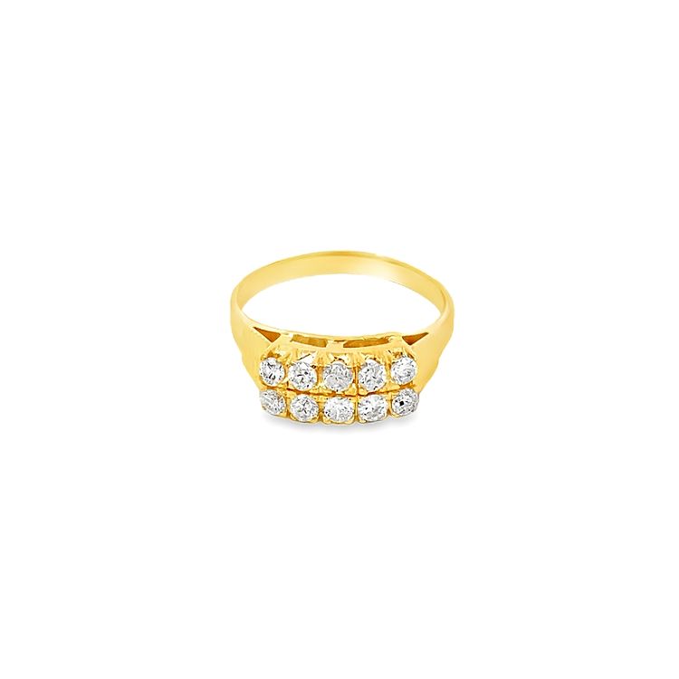 18K GOLD DIAMOND RING - 0020298
