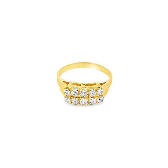 18K GOLD DIAMOND RING - 0020298