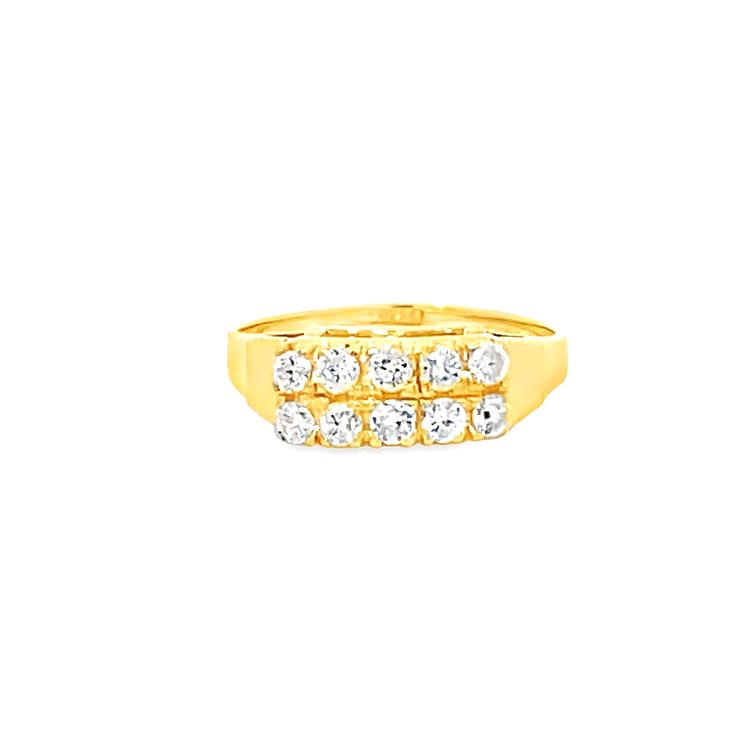 18K GOLD DIAMOND RING - 0020298