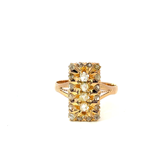 9K GOLD INTAN RING - 0020291