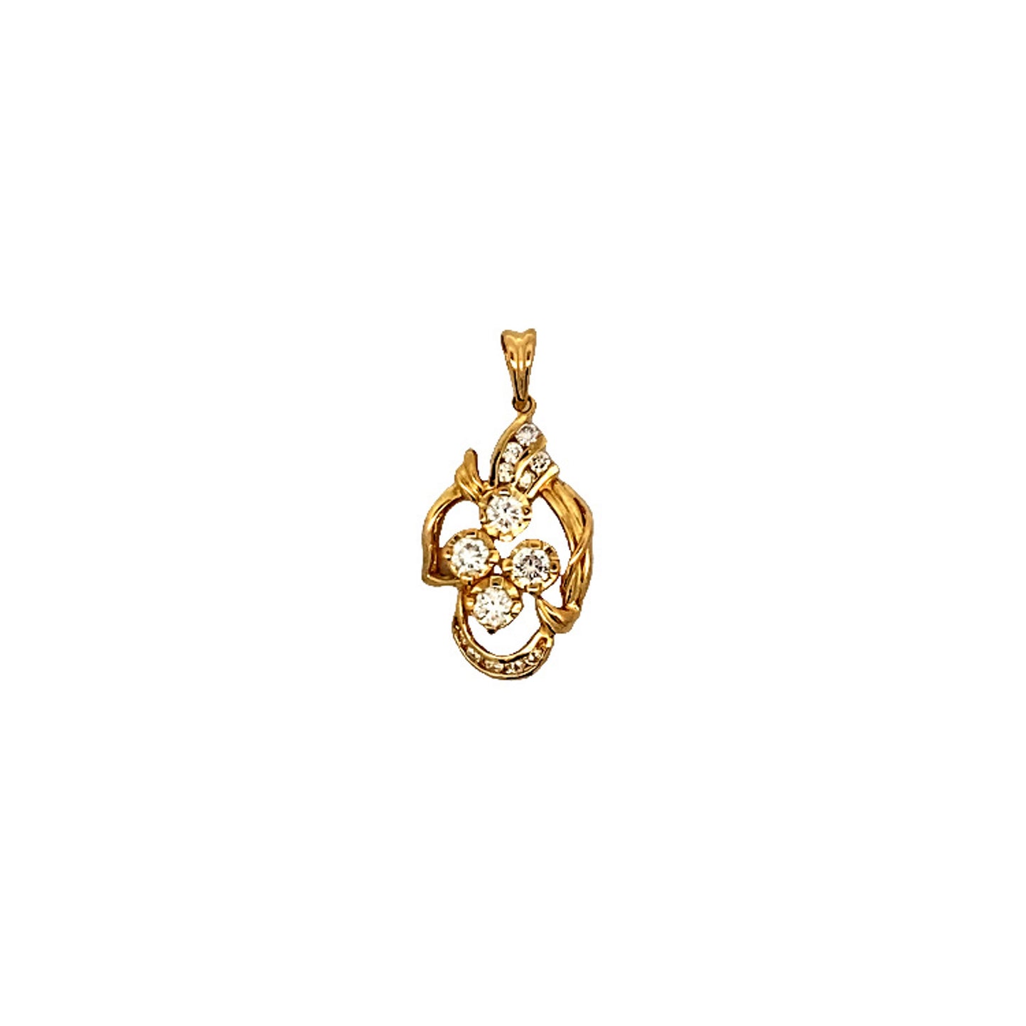 20K GOLD DIAMOND PENDANT - 0020326